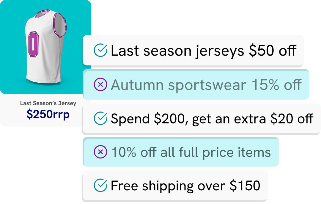 Deducto promotion builder interface
