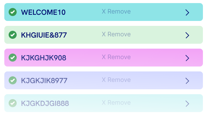 Coupon management preview
